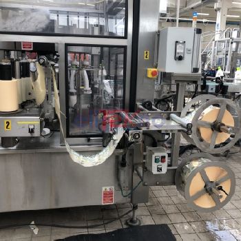 Used SACMI labeling machine mod. RA LINE - 10 heads