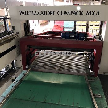 Used EUROIMPIANTI automatic palletizer - 12,000 bph