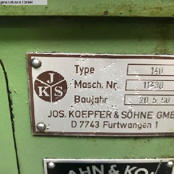 Gear hobbing machine - horizontal KOEPFER 140