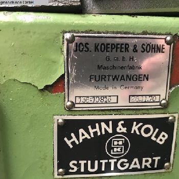 Gear hobbing machine - horizontal KOEPFER 136