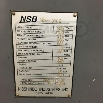 NISSHINBO NSB 125-3100