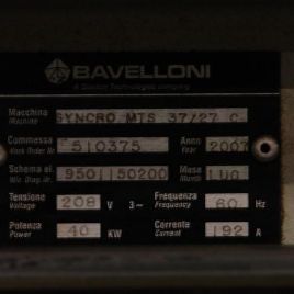 BAVELLONI SYNCRO MTS 37/27 C