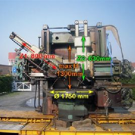 Karusselldrehmaschine Tos SK 16 Ø 1750 x H 1300 mm