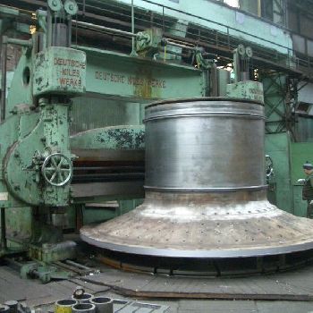 Niles vertical turret lathe