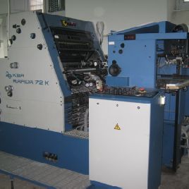 KBA RAPIDA RA 72K Offset utiliza dos colores