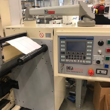 Omega SR410 Label printing machine -- Die cutter