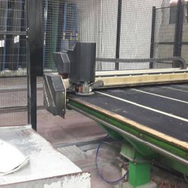 Used Bottero 341 BCSJ Glass cutting / edging machine