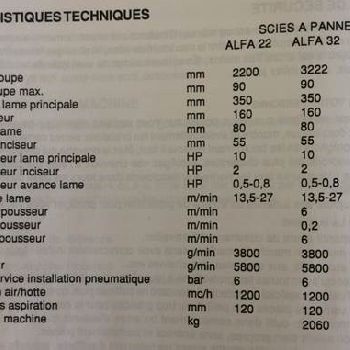SCM ALFA 45P Panel saw