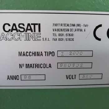 Used Casati Macchine Z2000 Finger Joint machine