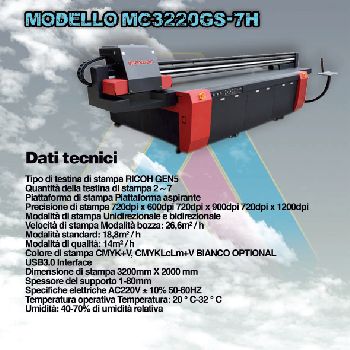 Used Imaxcan MC3220 large format plotter