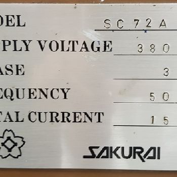 Used Sakurai Sakurai SC72 Screen printing machine