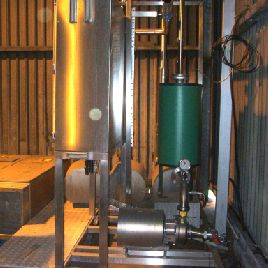 Unidad CIP montada sobre patines usada por Hygienic Systems Ltd