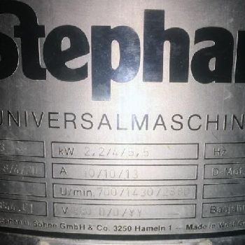 Universal cutter 44 L - Tilting - Stephan - UM 44 A / 3 revised and guaranteed 6 months