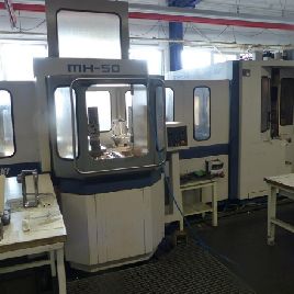 Mori Seiki MH-50 horizontal machining center with 8 pallet