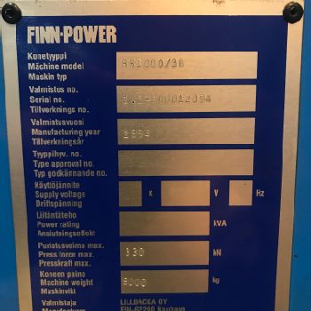 Finn-Power SG RS1000/3B Punching machine