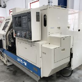 Used OKUMA LB15II W cnc lathe