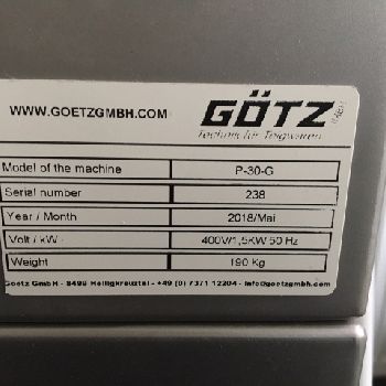 Götz P30G Complete pasta or pizza production line