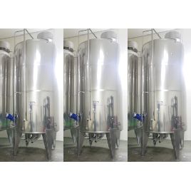 GEA-Tuchenhagen 11,200 litres storage tanks / agitator tanks, universal tanks for juice, milk, water