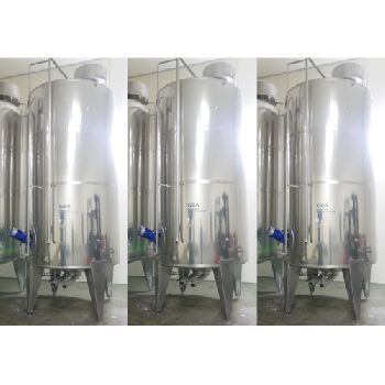 GEA-Tuchenhagen 11,200 litres storage tanks / agitator tanks, universal tanks for juice, milk, water