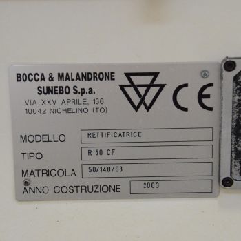 Bocca Malandrone R 50 CF Cylindrical centreless grinding machine