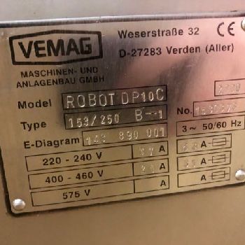 Vemag Robot DP10C Vacuum stuffer