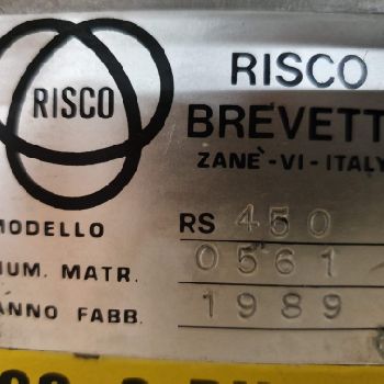 Frontal discharge paddle mixer Risco RS 450