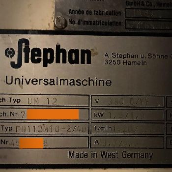 8L double bowl table-top mixer - STEPHAN UM 12 revised and guaranteed 6 months