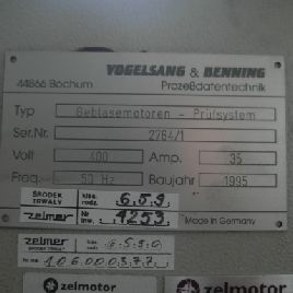 Vogelsang Benning Geblaesemotoren-Pruefsystem 2764/1 Profile projector