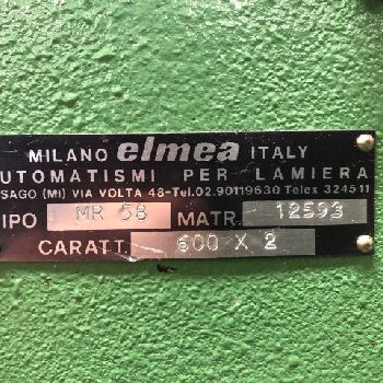 Elmea MH58 Straightening machine