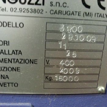 Automatic double-cut line + double gluing + monguzzi plate packer opener Monguzzi Pulchra 45/3800