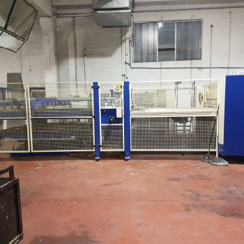 Automatic double-cut line + double gluing + monguzzi plate packer opener Monguzzi Pulchra 45/3800