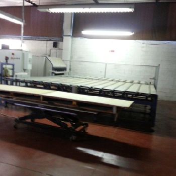 Automatic double-cut line + double gluing + monguzzi plate packer opener Monguzzi Pulchra 45/3800