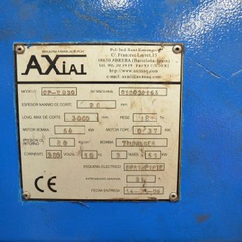 Axial CP-2030 hydraulic shear