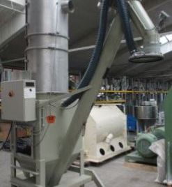 Used STEIMEL sack emptying line
