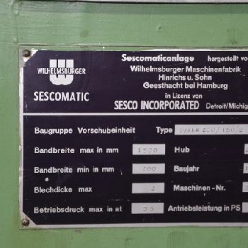 Wilhelmsburger SVRHA 200/150/2 Slitting line