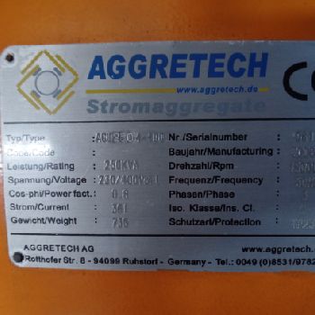 AGGRETECH AG Scania DC 9 Generator Set / CHP - Combined Heating and Power Plant