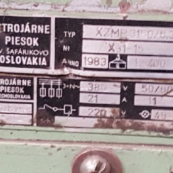 Piesok XZMP 3150/ 6.3 C Plate rolling machine