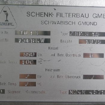 Schenk ZHF-S15 Industrial boiler