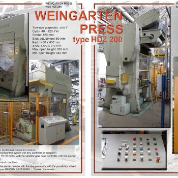 Weingarten HDG 200 Crank press