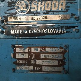 Skoda W200H Table type boring machine