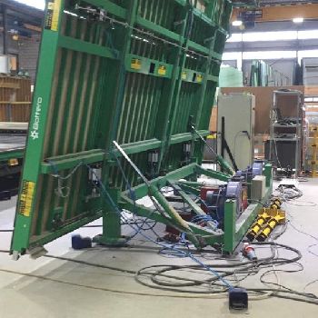 Bottero 352 BCS tilting glass cutting table &amp; 530AVL 46 layered glass cutting table