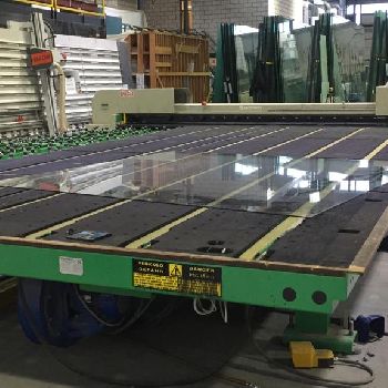 Bottero 352 BCS tilting glass cutting table &amp; 530AVL 46 layered glass cutting table