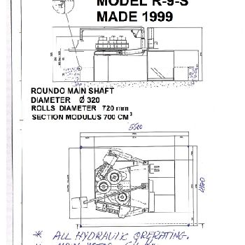 Roundo R 9 S Plate rolling machine