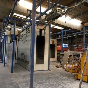 Michaud/Gema/Sunkiss Chaine de peinture poudre Sheet metal machine