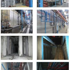 Paintshop with transport system