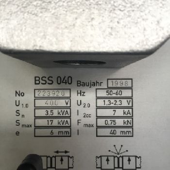 Butt welding machine Ideal Werk BSS 040