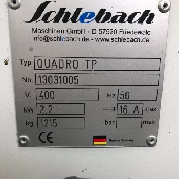 Schlebach Quadro+ Profile bending machine