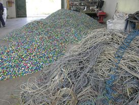 COMPLETE SYSTEM FOR THE GRINDING OF ELECTRICAL CABLES, LATTTINE AND CAPS ALUMINUM PREVIERO - CUMBERLAND.