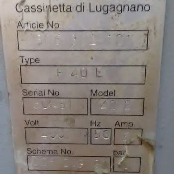 Strapex S.R.L. Italy H40B Packing machine