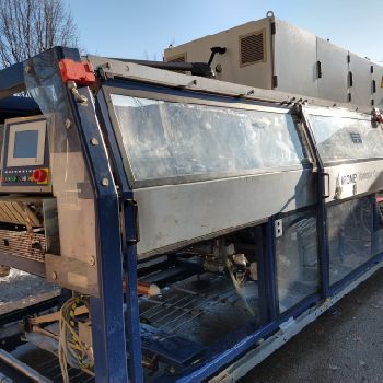 Krones Schrumpftunnel: Typ: 72/1-45-4500-S /Variopack-Verpacker: Typ: Variopack Compac Packing machine